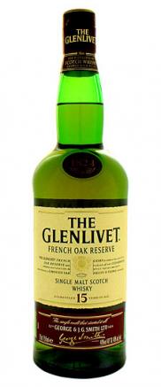 Glenlivet Distillery Single Malt Scotch 15 yr Speyside French Oak (750ml) (750ml)
