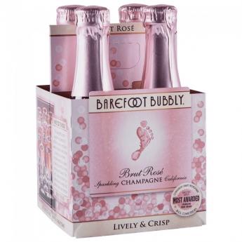 Barefoot Bubbly Brut Rose 4-Pack (4 pack 187ml) (4 pack 187ml)