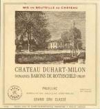 Chateau Duhart Milon Rothschild - Pauillac 4eme Grand Cru Classe 2016