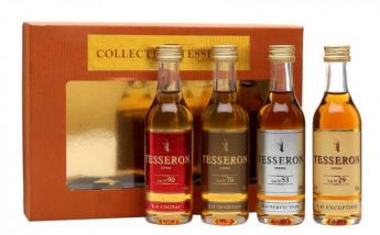 Cognac Tesseron Miniature Collection Combo 4-Pack (50ml 4 pack) (50ml 4 pack)