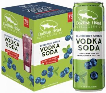 Dogfish Head Blueberry Shrub Vodka Soda (4 pack cans) (4 pack cans)