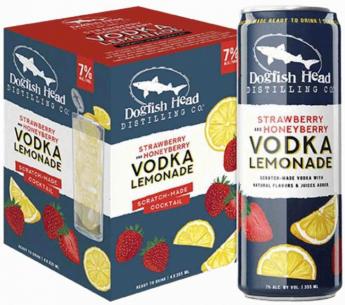 Dogfish Head Strawberry & Honeyberry Vodka Lemonade (4 pack cans) (4 pack cans)