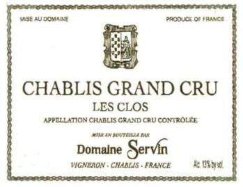 Domaine Servin Les Clos Chablis Grand Cru 2018 (1.5L)