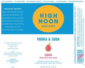 High Noon Guava Vodka & Soda (4 pack cans) (4 pack cans)