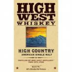 High West Distillery High Country American Single Malt Whiskey Limited Release 0 (750)