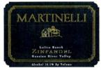 Martinelli Lolita Ranch Zinfandel 2021