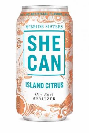 Mcbride Sisters - SHE CAN Island Citrus Dry Rose Spritzer 2019 (4 pack cans)