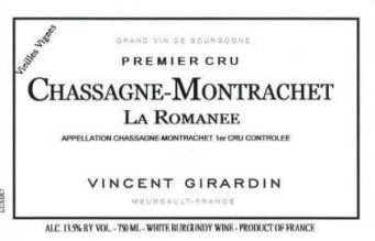 Pierre Girardin - Chassagne-Montrachet 1er Cru La Romanee 2020 (1.5L)