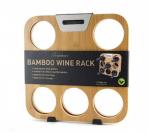 Rabbit 8-Bottle Bamboo Wine Rack
