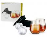 True Whiskey Glass And Sphere Ice Tray Set 0