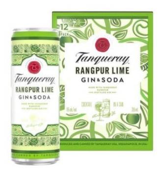 Tanqueray Rangpur Lime Gin & Soda Cocktail 4-Pack (4 pack cans) (4 pack cans)